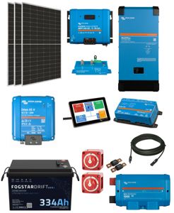 12V Conversion 1350W Solar, 2000W Multiplus & 334A Fogstar Lithium