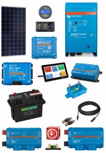 12V Camper Conversion 175W Solar, 1600W Multiplus Compact & 100A Lithium