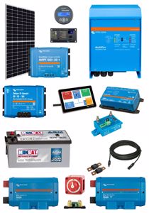 12V Camper Conversion 375W Solar, 3000W Multiplus & 220A AGM