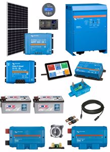 12V Camper Conversion 375W Solar, 5000W Quattro & 440A AGM Batteries