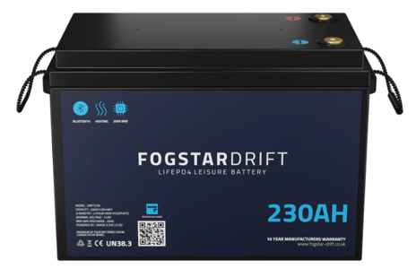 Lithium Leisure Battery - Fogstar Drift 12v 230Ah