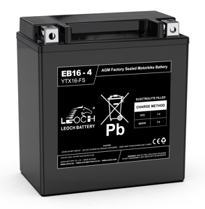 YTX16-BS / EB16-4 Leoch AGM Motorcycle Battery