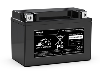 YTX9-BS / EB9-4 Leoch AGM Motorcycle Battery