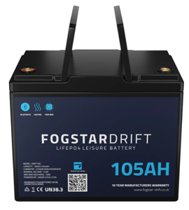 Lithium Leisure Battery - Fogstar Drift 12v 105Ah