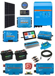 12V Narrowboat Conversion 375W Solar, 3000W Multiplus & 200A Lithium Batteries