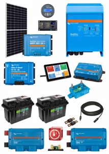 12V Camper Conversion 375W Solar, 3000W Multiplus & 200A Lithium Batteries